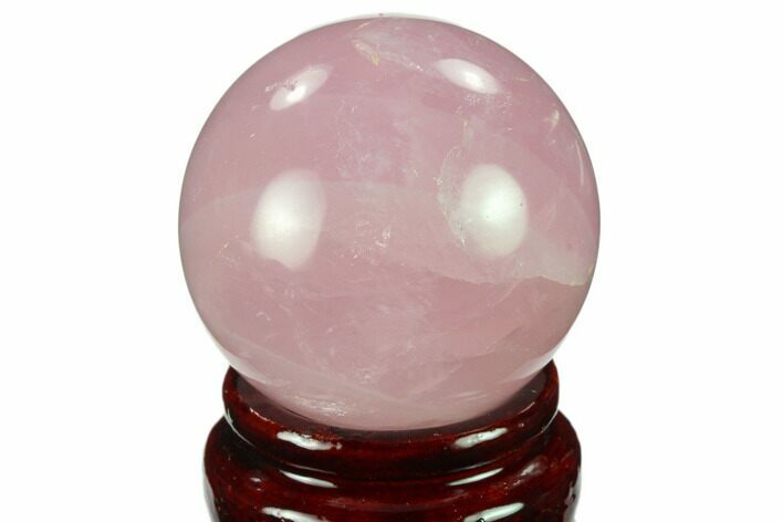 Polished Rose Quartz Sphere - Madagascar #133825